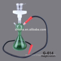 silicone hose green glass amy delux glass hookah shisha